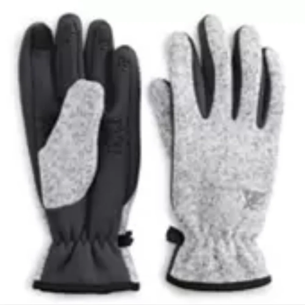 ZeroXposur Lulu Sweater Fleece Gloves Gray Women's S/M $30 NWT NEW